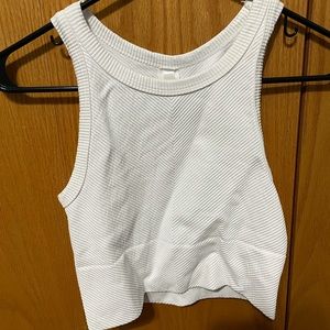 Cute trendy white tank top